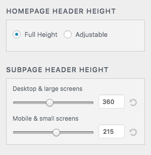 OsixthreeO header height control